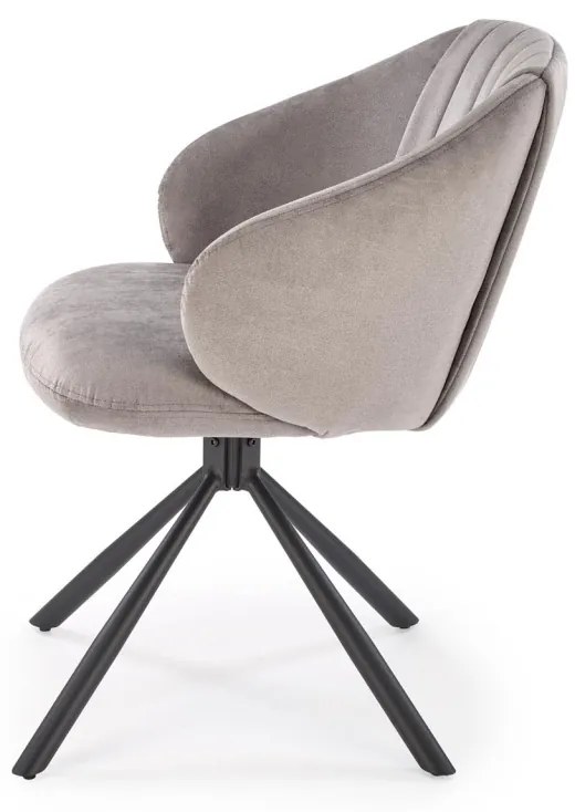 Scaun rotativ K533 stofa gri