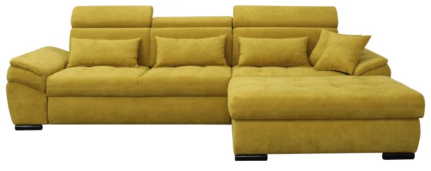 Coltar extensibil NATIK NEW dreapta mustar, 298/175/96 cm