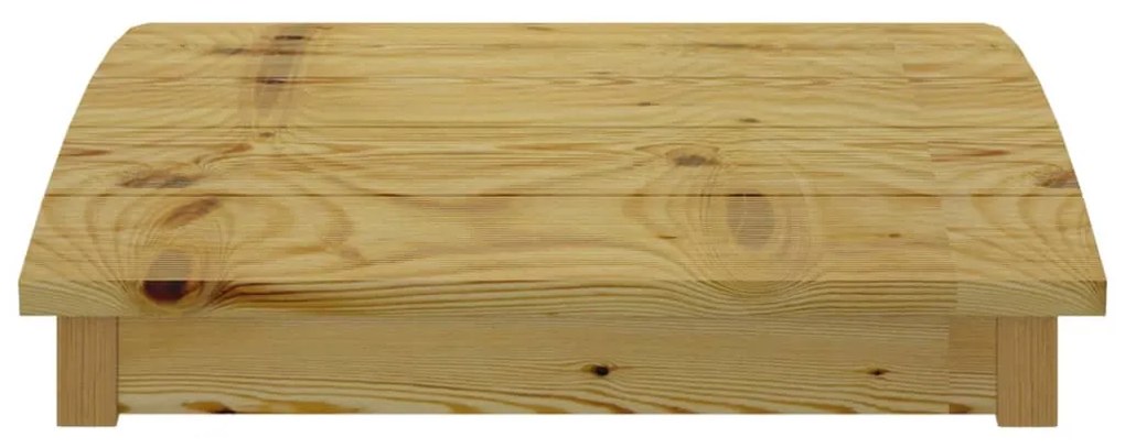 Pod de gradina, 110x74 cm, lemn masiv pin tratat 110 x 74 cm, fara balustrada