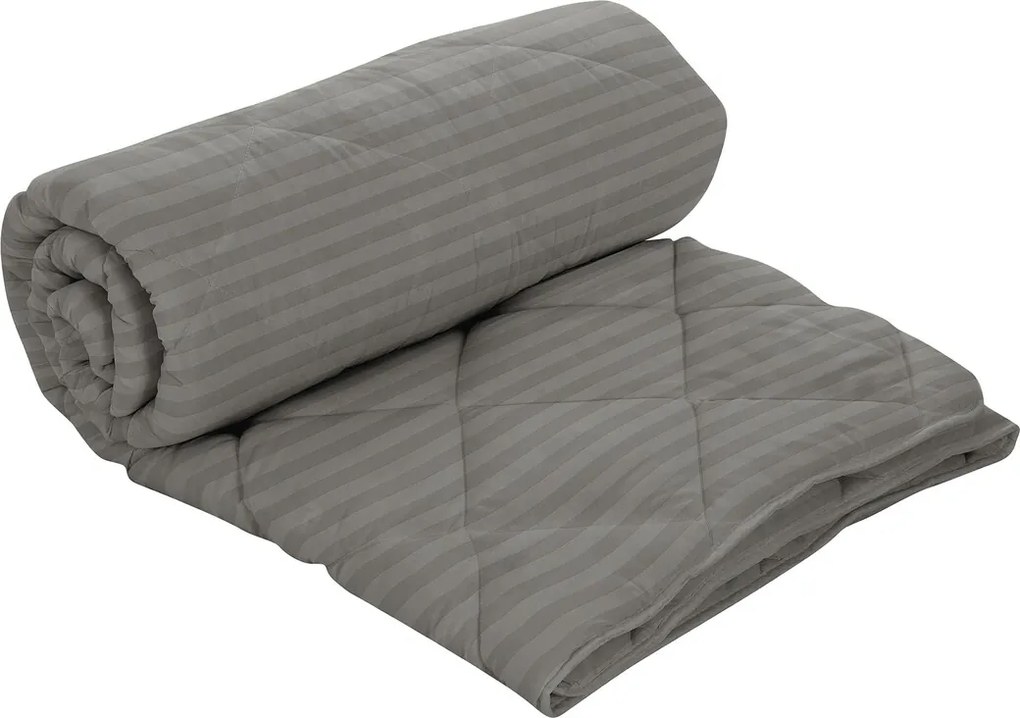 Pilota Alcam Damasc Grey 180x200 cm, umplutura cu bambus, 300 g/mp