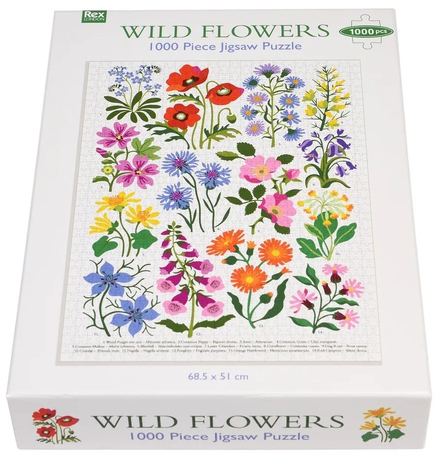 Puzzle (număr de piese 1000) Wild Flowers – Rex London