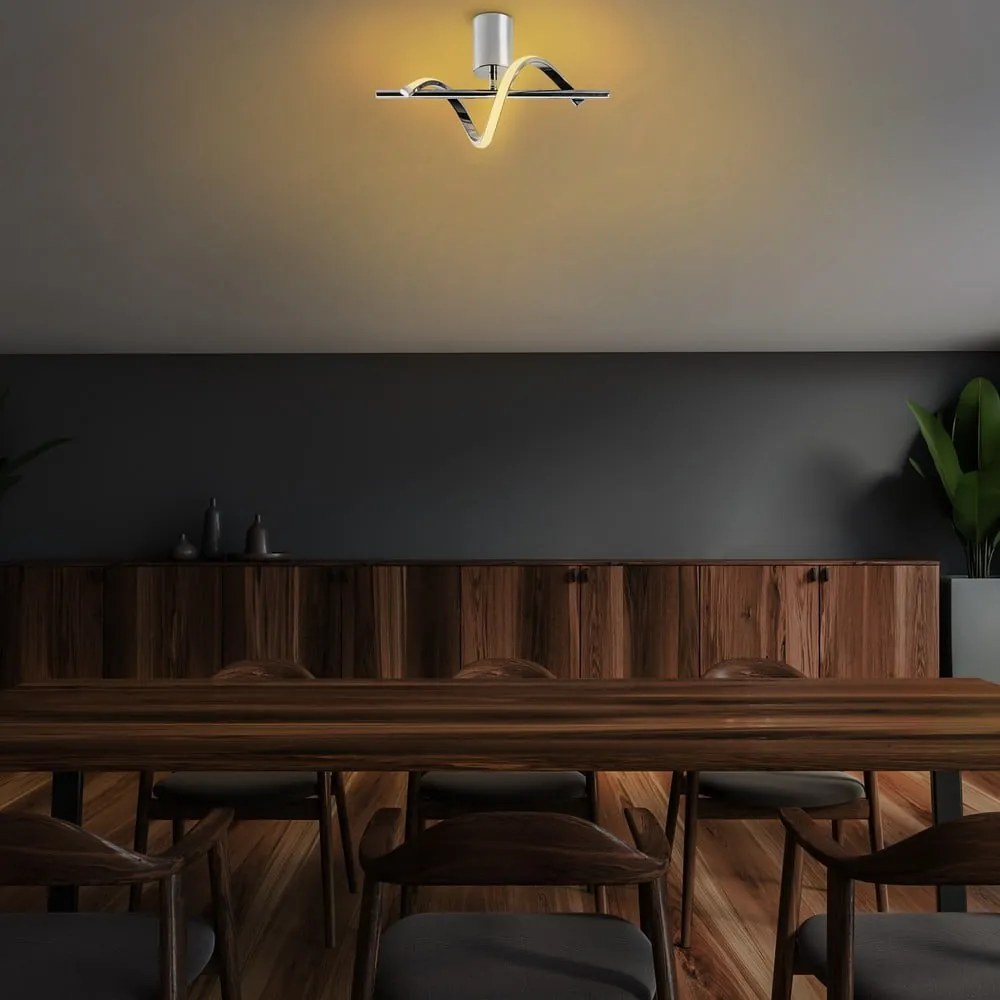 Plafonieră argintie LED ø 7 cm Likma – Opviq lights