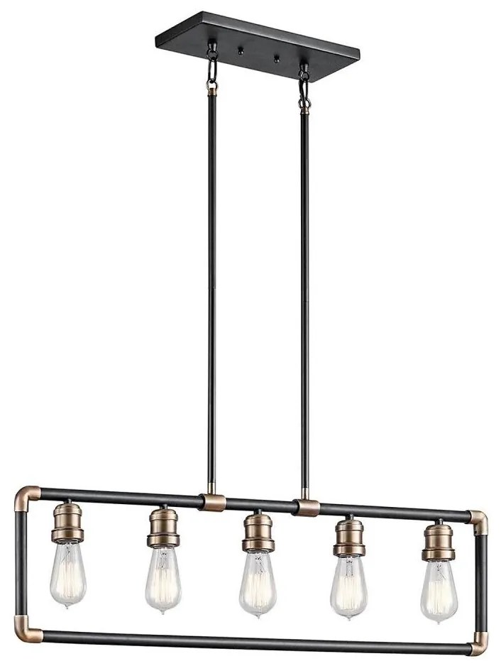 Lustră pe tijă Kichler KL-IMAHN-ISLE IMAHN 5xE27/60W/230V