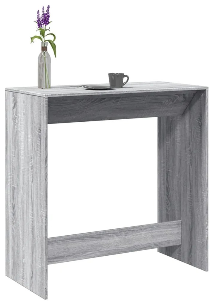 vidaXL Masă de bar, Sonoma gri, 102x50x103,5 cm, lemn prelucrat