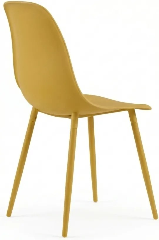 Scaun bucatarie OSAKA plastic, mustar