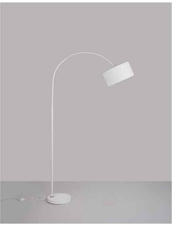 Lampadar / Lampa de podea tip arc SAMA alb NVL-9401653