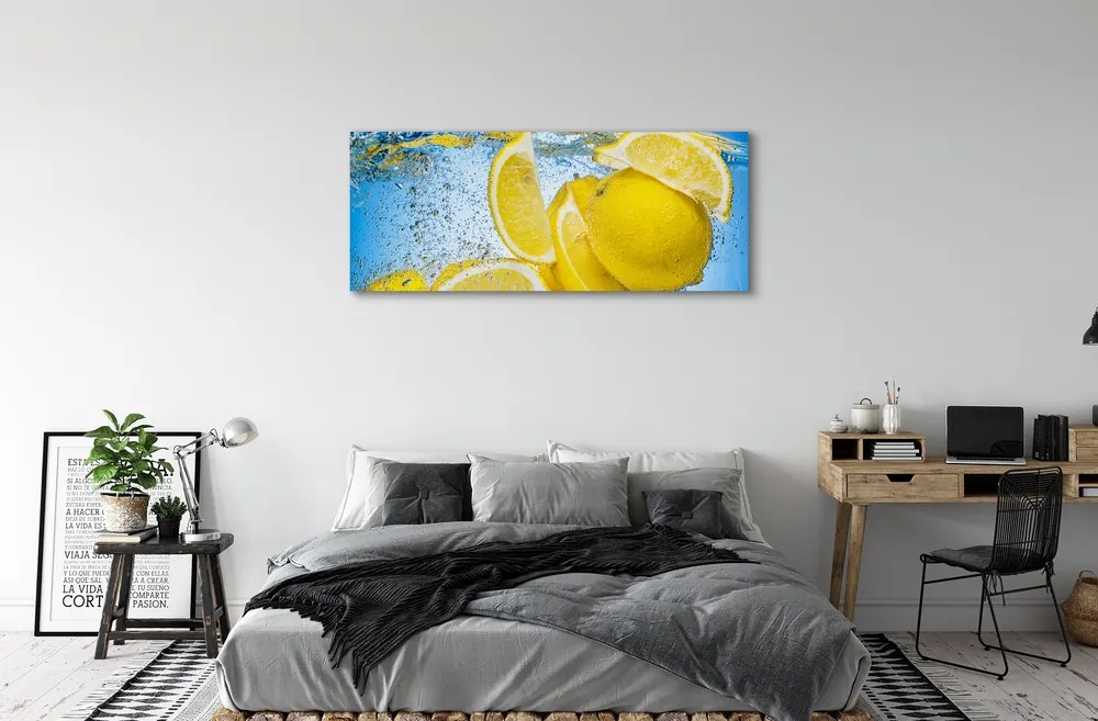 Tablouri canvas Lemon în apă