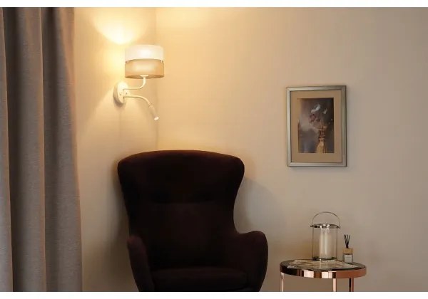 Brilagi - Lampă de perete ROYAL YUTE 1xE27/15W + 1xG9/6W bej/crem/ albă