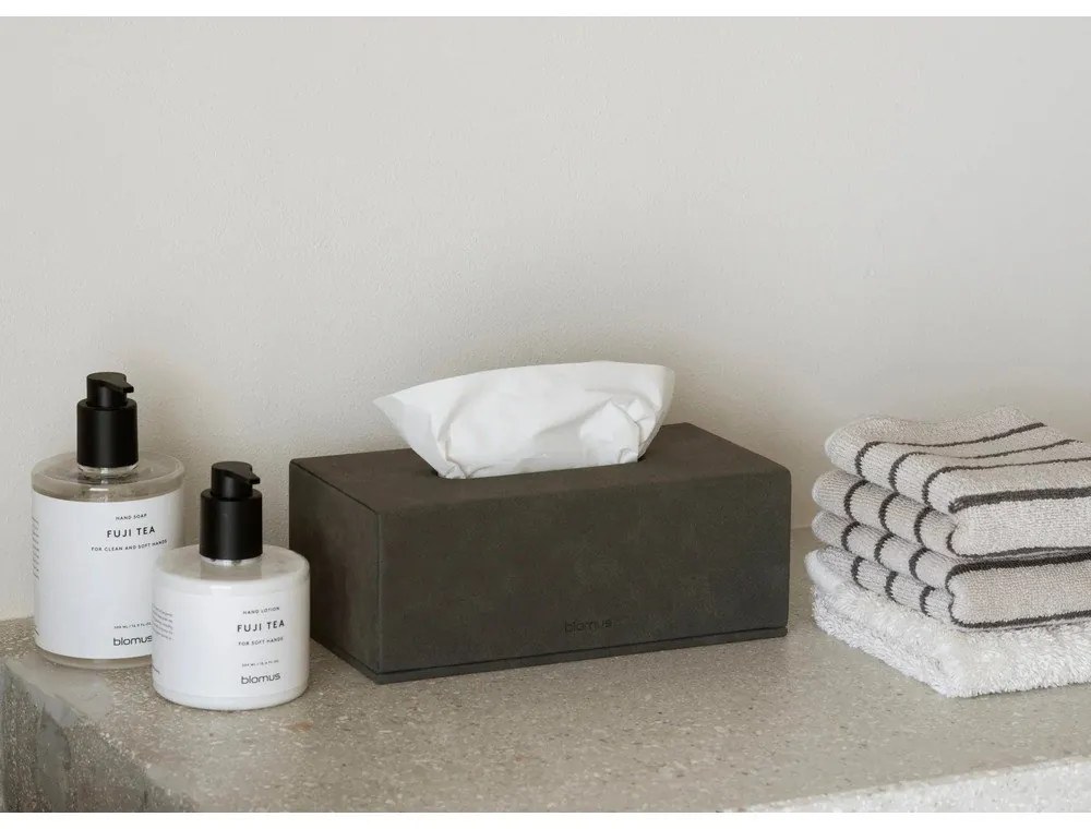 Cutie pentru șervețele din piele artificială Sahla – Blomus