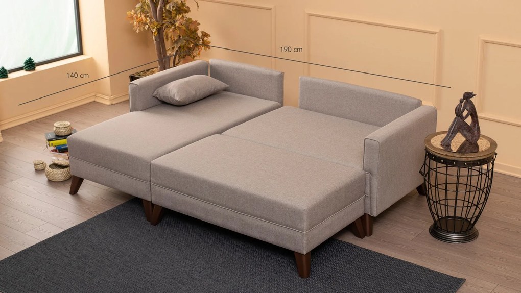 Canapea extensibilă de colț Bella Corner Sofa Left 2 - Cream