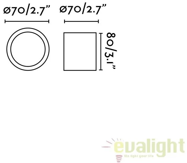 Plafoniera LED moderna tip spot aplicat HARU 64206