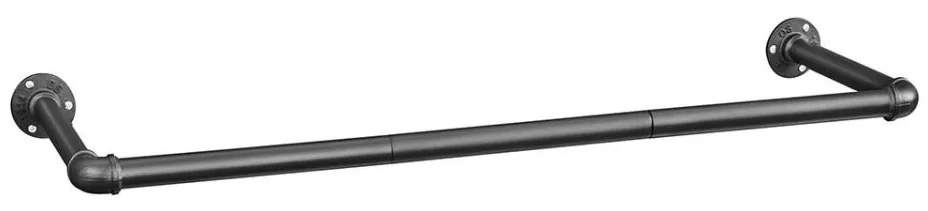 Cuier de perete pentru umerașe LINEA, negru