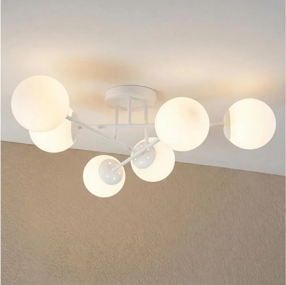 Lustră aplicată MALENA 6xE14/5W/230V albă