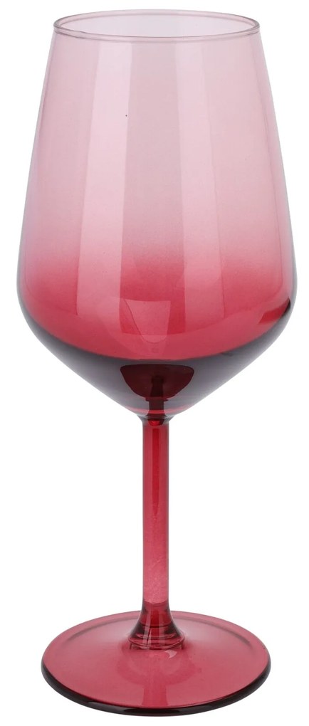 Pahar de vin Passion din sticla rosie 22 cm