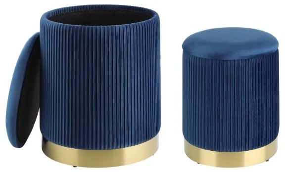 SET 2x taburet Eglo 424018 MASHIKE albastru/auriu