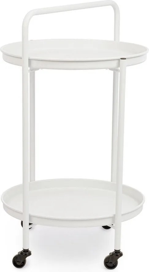 Măsuță de servire cu roți din oțel ø 44,5 cm Austin – Yes Everyday