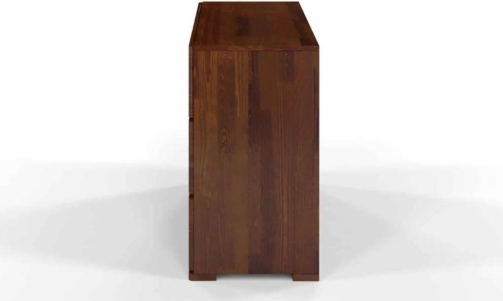 Comodă lemn masiv TerraCraft Pin 3+2 Sertare, 120 × 45 × 81 cm - Natural