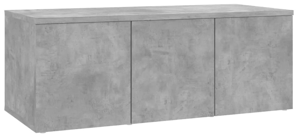 801863 vidaXL Dulap TV, gri beton, 80 x 34 x 30 cm, lemn prelucrat