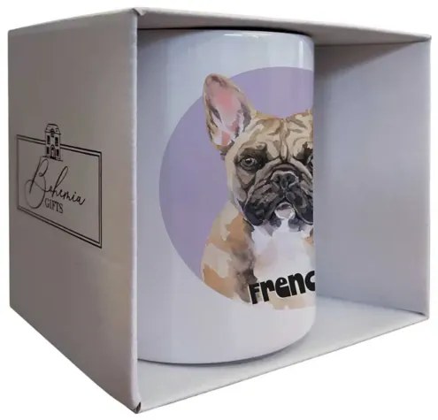 Bohemia Gifts Cană ceramică - Frenchie, 350 ml