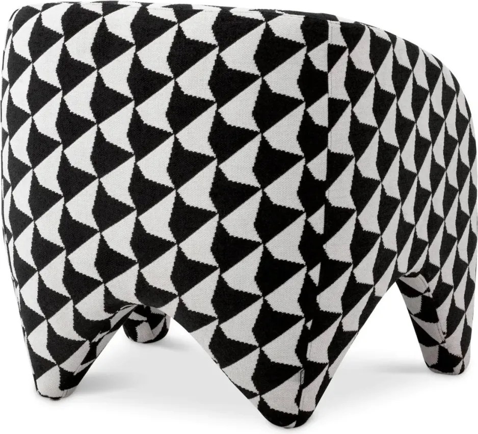 Fotoliu elegant design LUX Toledo, Zenith alb/ negru