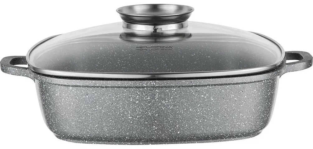 Florina Tigaie din aluminiu cu capac aromat Lava 3,5 l, 28 × 28 × 7,5 cm