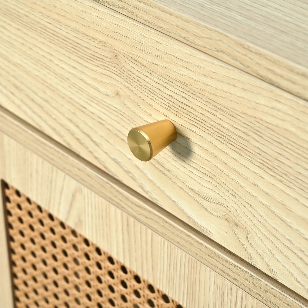 Comodă din ratan, Culoare naturală | Aosom Romania