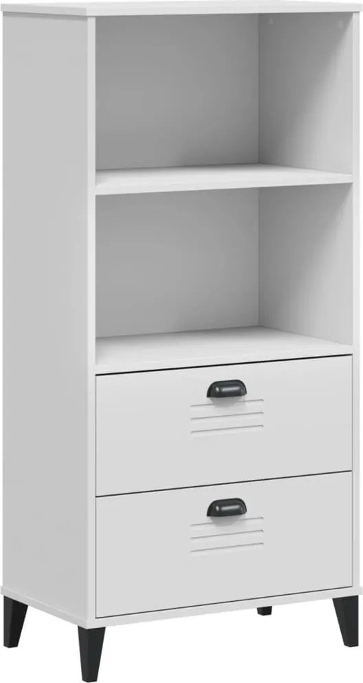 vidaXL Bibliotecă „VIKEN”, alb, 60x35x123 cm, lemn prelucrat