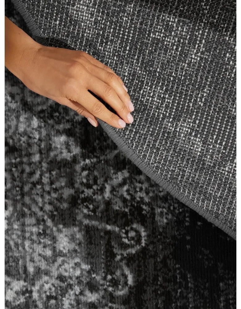 Covor gri rotund ø 160 cm Gloria Lydia – Hanse Home