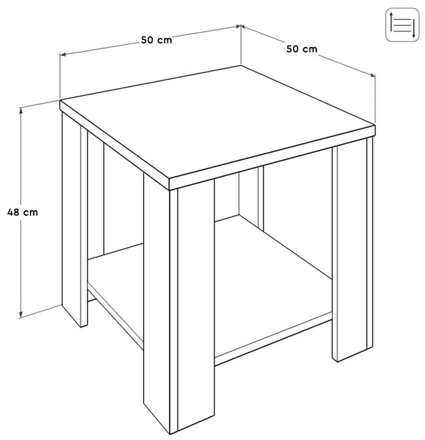 Măsuță de cafea Salome 1 (nuc oslo) . 1109365