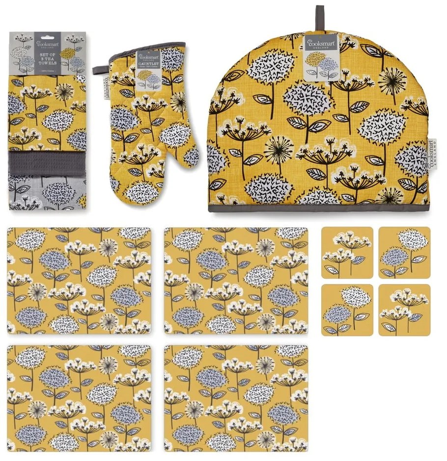 Set de textile pentru bucătărie 13 buc. Retro Meadow – Cooksmart ®