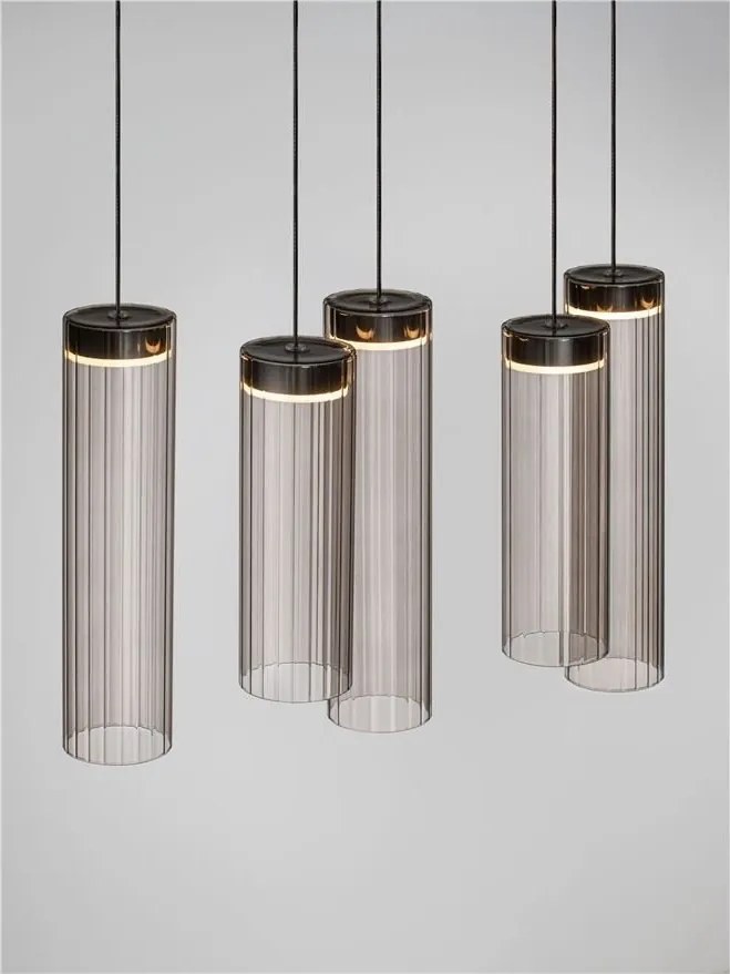 Lustra cu 8 pendule LED BRIELLE