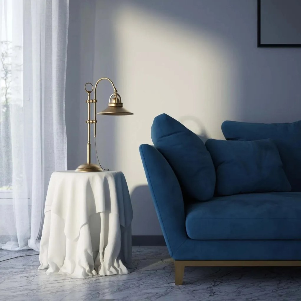 Lampa de masa stil industrial din alama personalizabila Alice