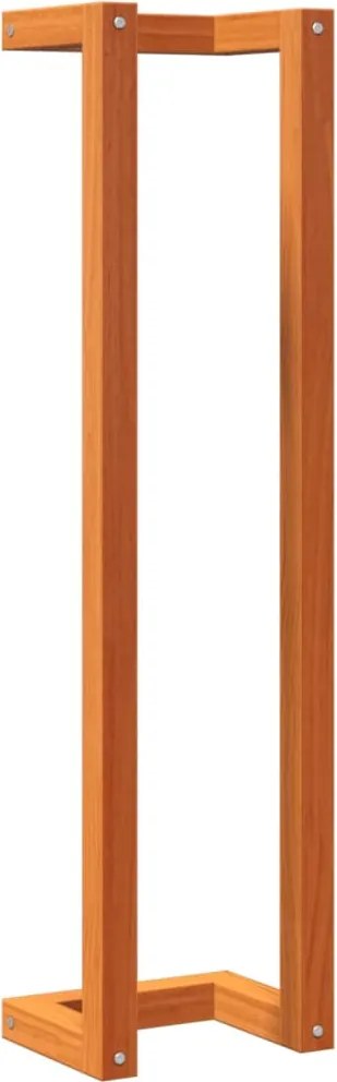 vidaXL Suport prosoape, maro ceruit, 23x18x90 cm, lemn masiv pin