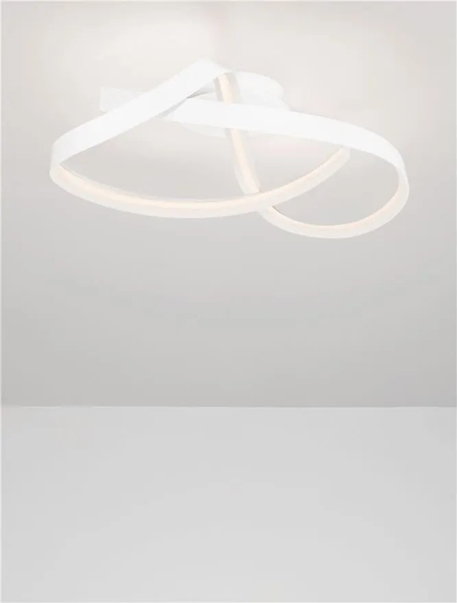 Lustra aplicata LED CCT OLIA aluminiu alb