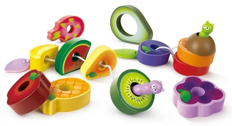 Hape Play Set - Festin de fructe cu omizi