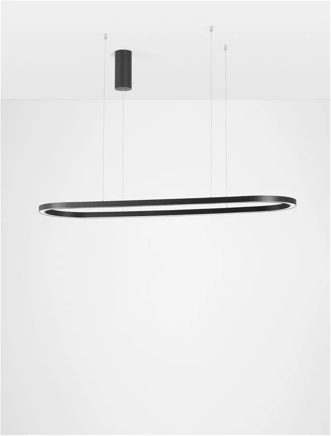 Lustra LED suspendata design modern QUERALT negru