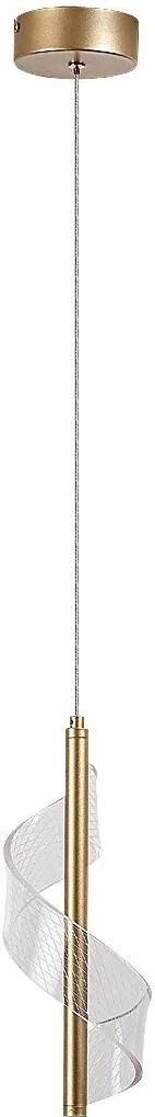 Pendul LED din metal auriu Zofrael