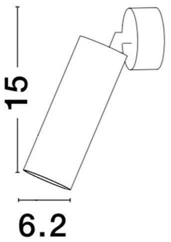 Aplica tip spot aplicat design modern DEXTER alba NVL-821602