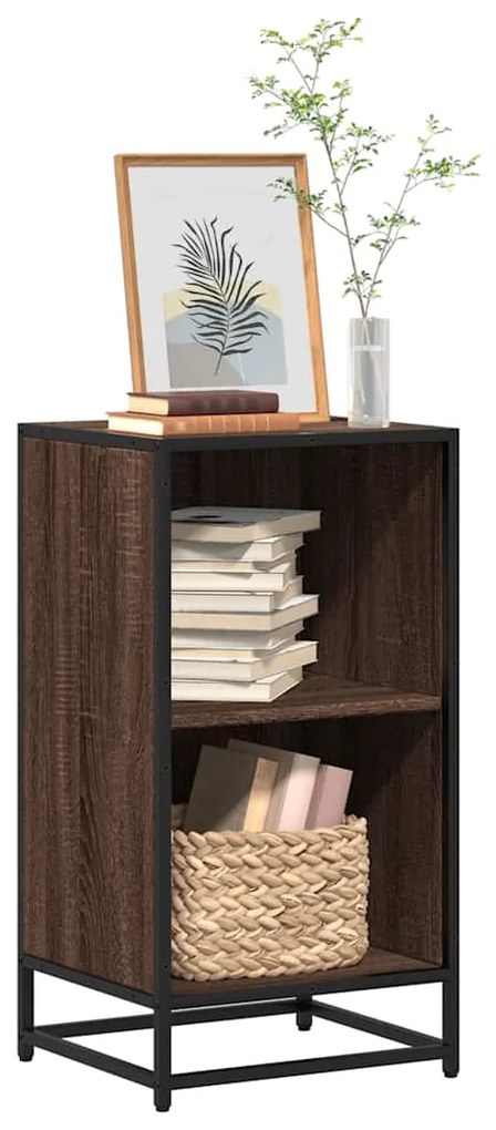 vidaXL Bibliotecă, stejar maro, 40x35x76 cm, lemn prelucrat