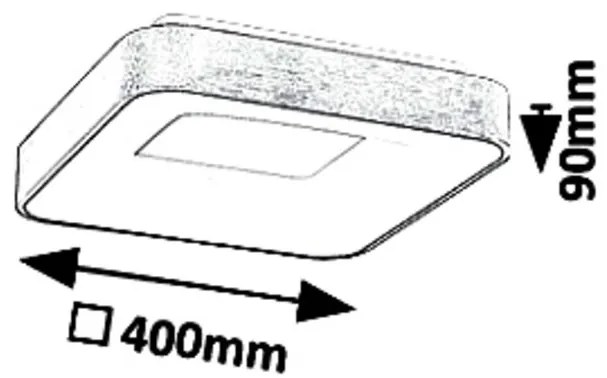 Plafoniera LED camera de zi, sufragerie, dormitor Carmella 5056 RX