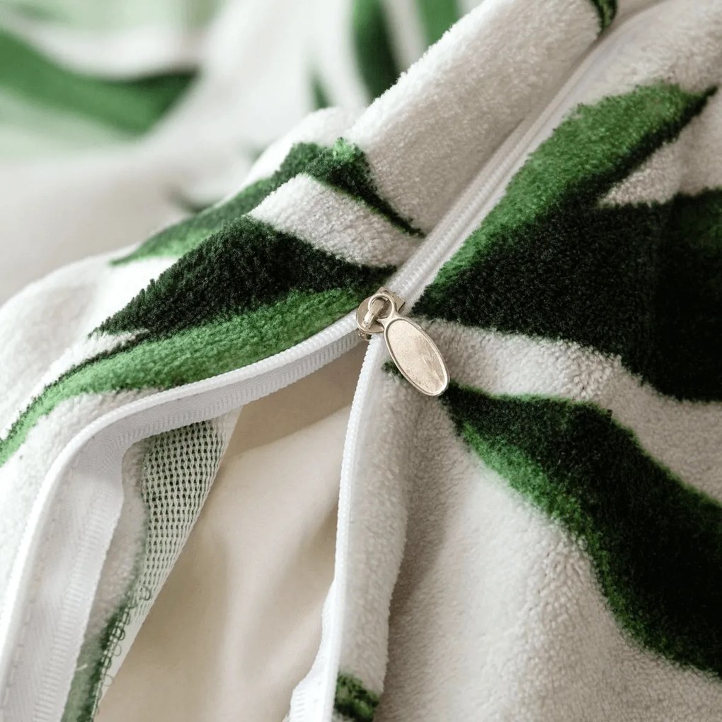 Lenjerie cocolino SINERO verde Dimensiune lenjerie de pat: 70 x 80 cm | 140 x 200 cm