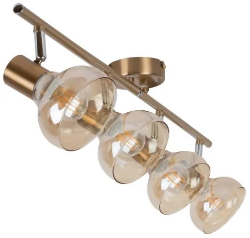 Rabalux 5550 - Lampă spot HOLLY 4xE14/40W/230V auriu