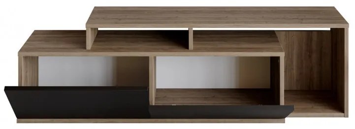 Comoda TV Nexera - Walnut, Negru