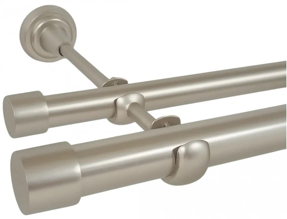Galerie fara inele DOP - 25/19 - crom mat (Alege marime: 320 cm)