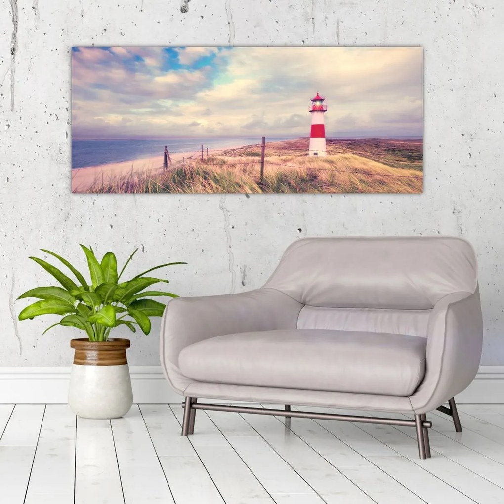 Tablou - Farul roșu (120x50 cm)