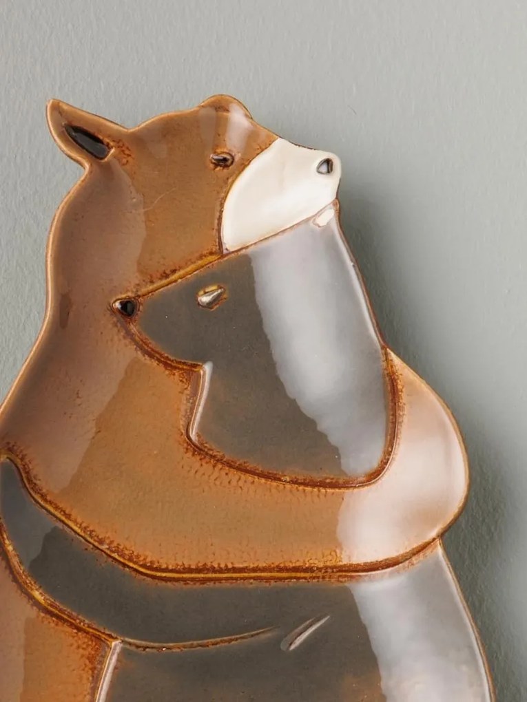 Platou din ceramica, forma de ursi, Lovebears