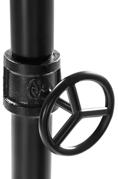 Cuier de podea mobil LINEA, maro/negru