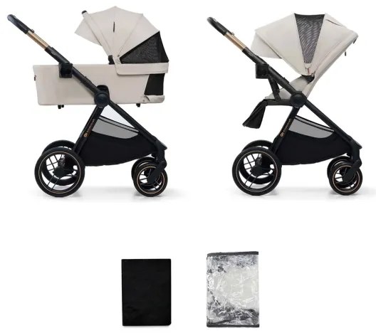 Cărucior de copii combinat 2 în 1 KINDERKRAFT NEA 2 bej