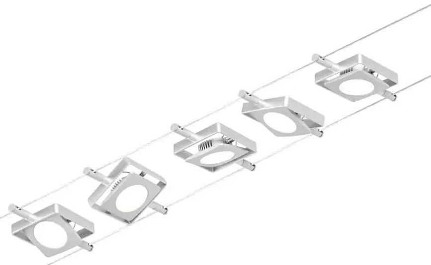 Paulmann 94420 - Set 5x LED 4,5W spot MAC 230V crom mat satinat