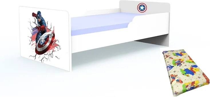 Pat tineret Captain America cu saltea